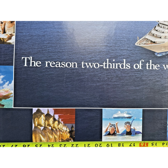 Carnival Victory Cruise Ship CLIA Poster World Travel Advertising 30" x 20" EUC - Picture 5 of 10
